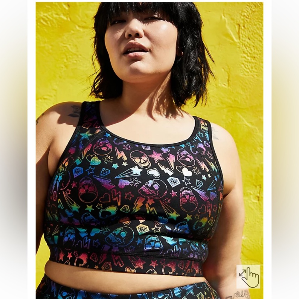 LOW-IMPACT WIRELESS LONGLINE ACTIVE SPORTS BRA